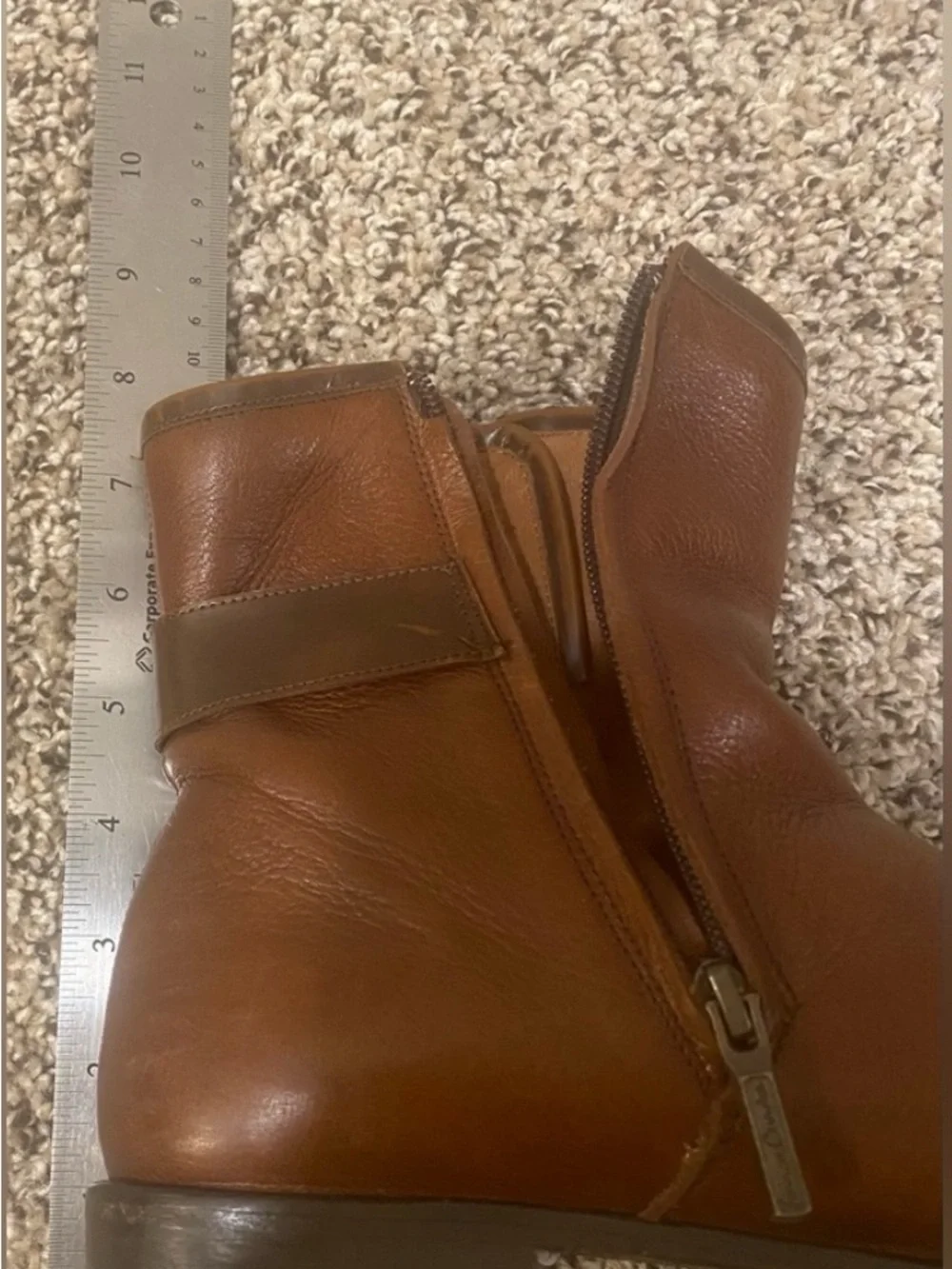 Franco Cuadra Brown Leather Ankle Booties with Buckle - Boho Chic Women Low Heel